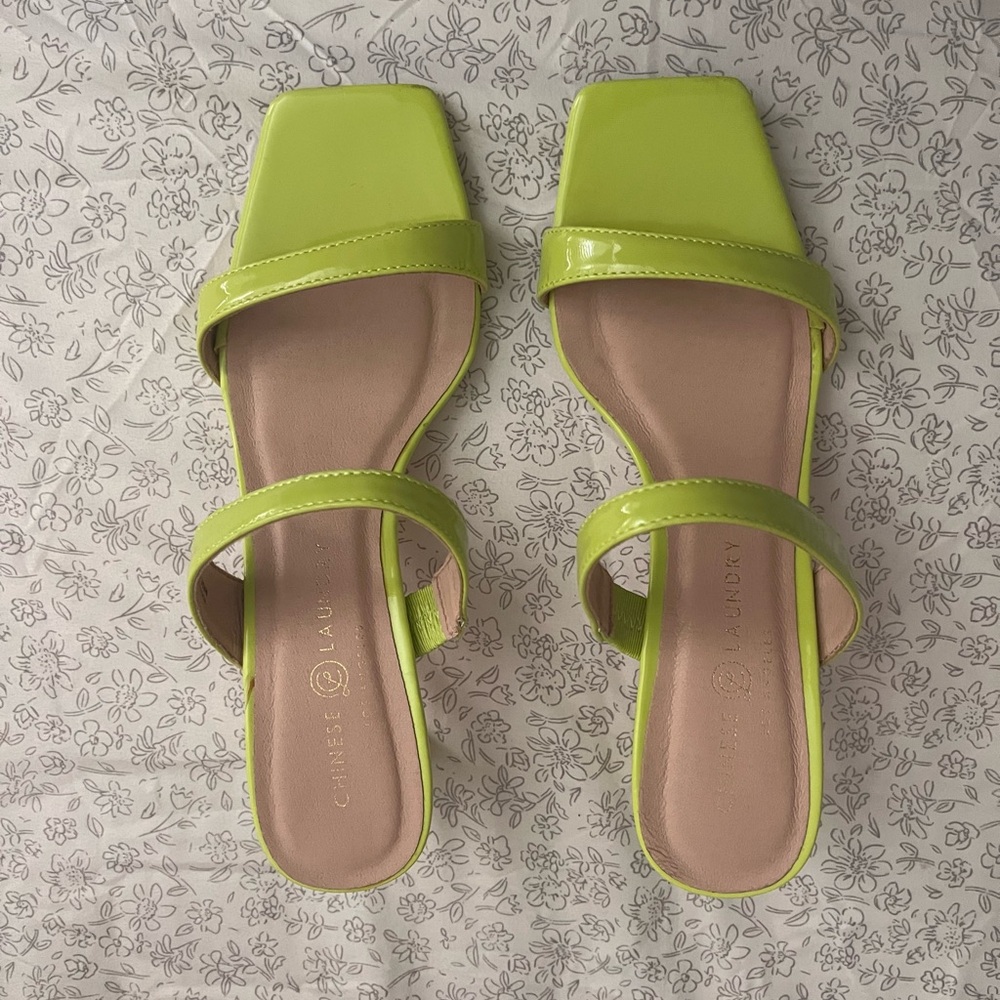 Lime green heels